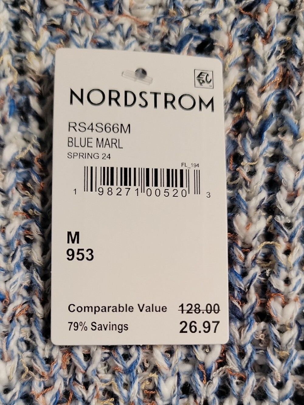 Splendid Multi-Blue Knit Tank - Picture 4 of 5
